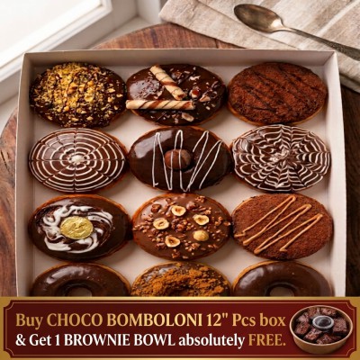 WC Offer: Choco Bomboloni 12 pcs + Free Brownie Bowl